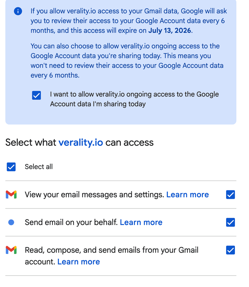 Select Permissions